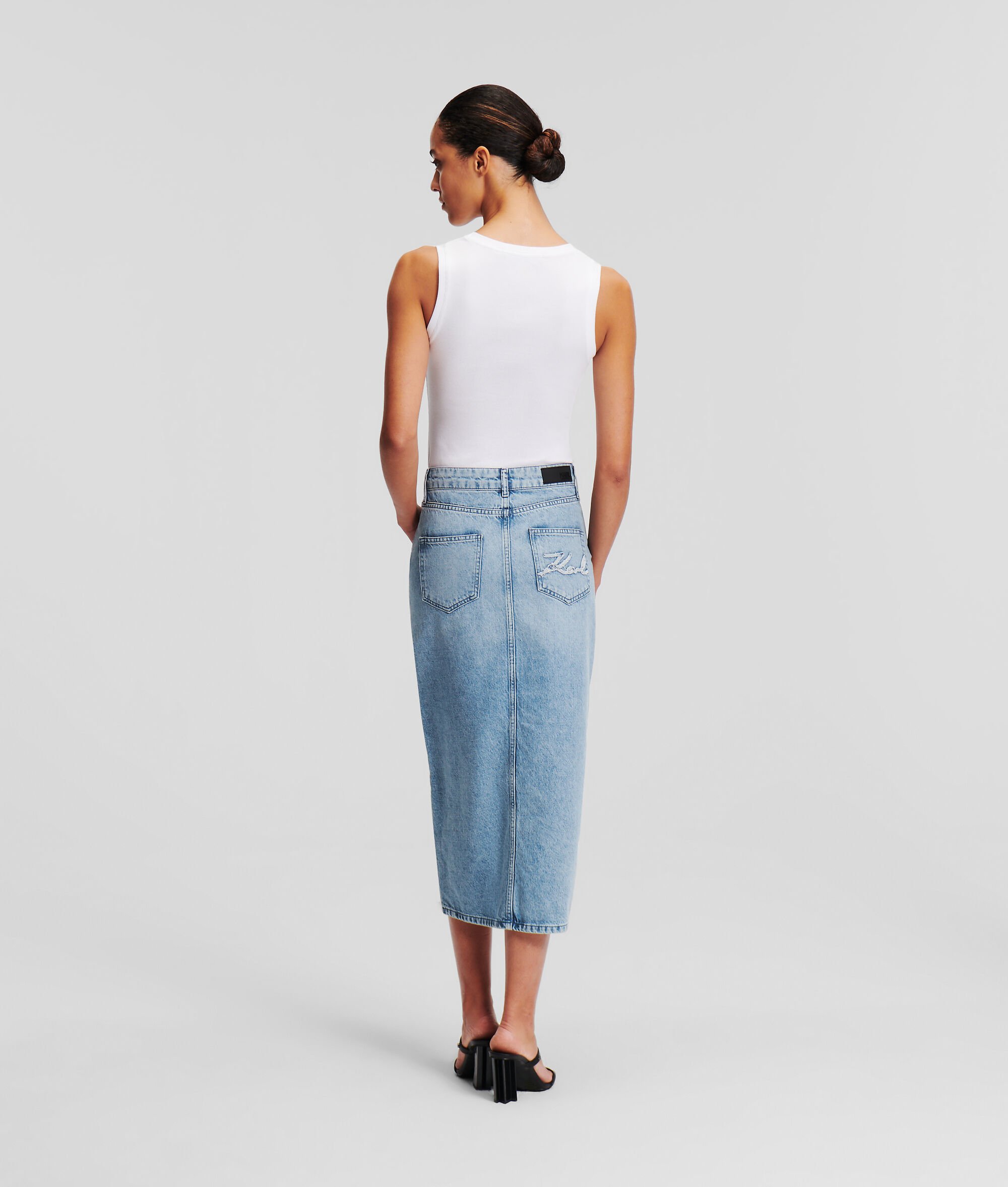 (image for) Professional Denim Maxi Skirt